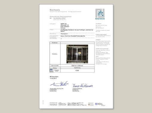 record THERMCORD+ – Schlagregendichtigkeit